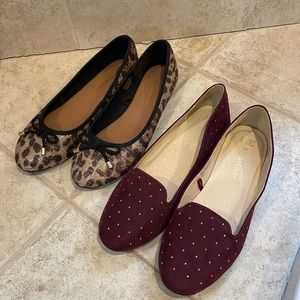 Primark flat slip on shoes both pair included size 8